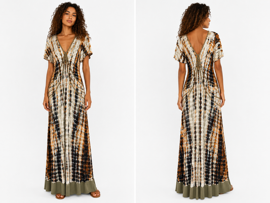 ROBE LONGUE TIE DYE