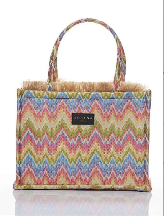 sac cabas Sorena aztèque ;multicolore vendu che crazy boutique