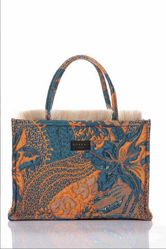 sac cabas Sorena multicolore en tissu vendu che crazy boutique