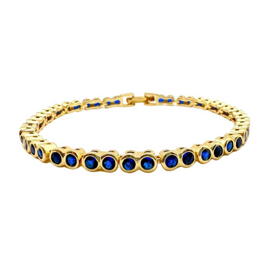 Bracelet saphir bleu