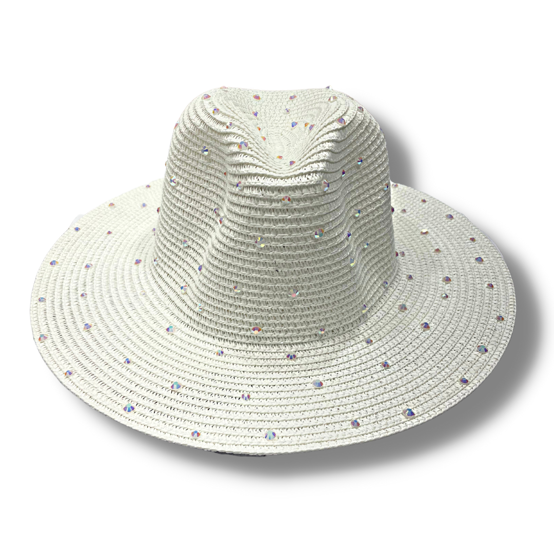 Chapeau avec strass