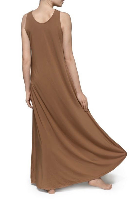 Robe longue JASPE bronze